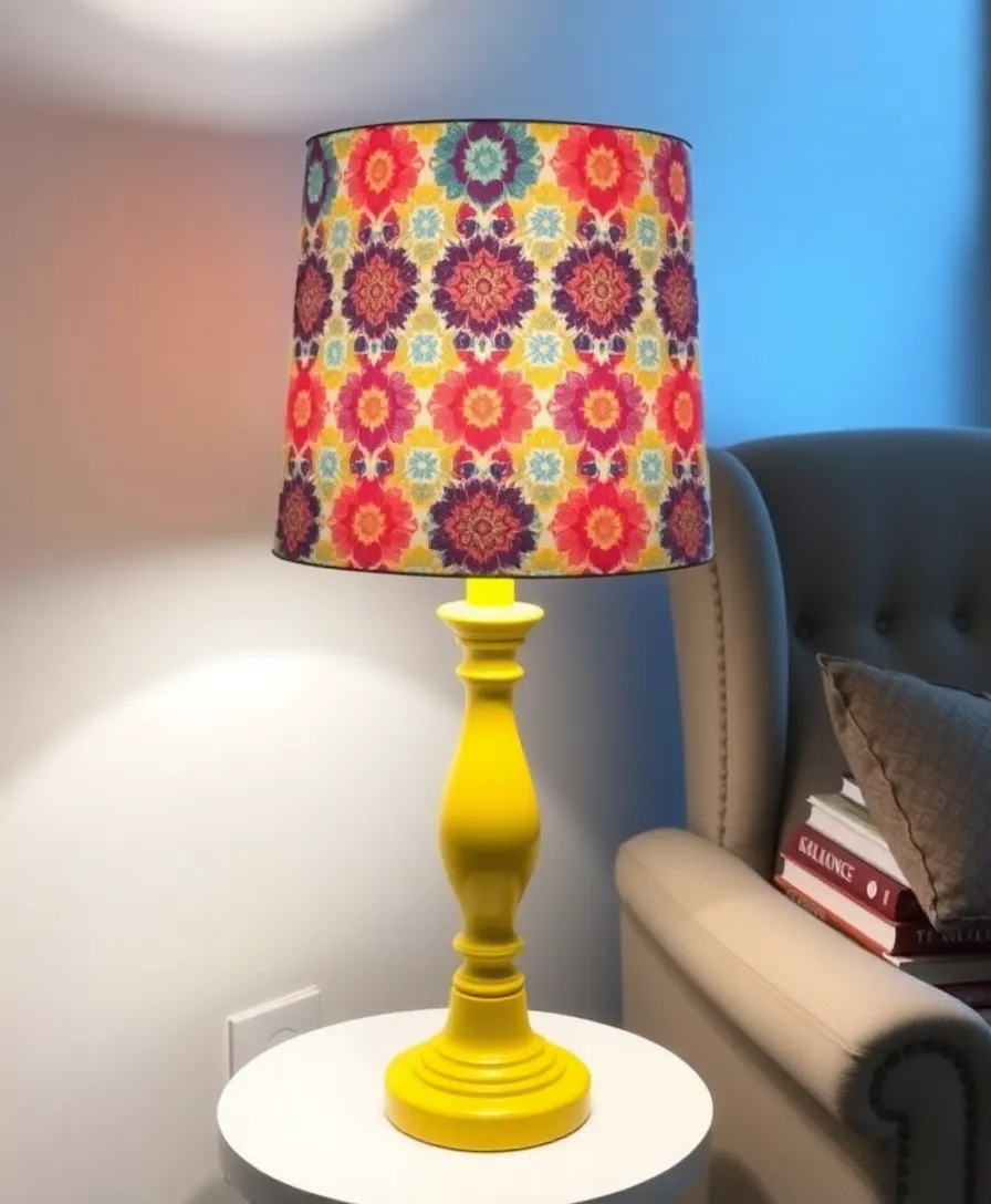 11 DIY Thrift Store Decor Ideas That'll Transform Your Space (And Your Wallet!) - 7. Thrifted Lamp Revamp