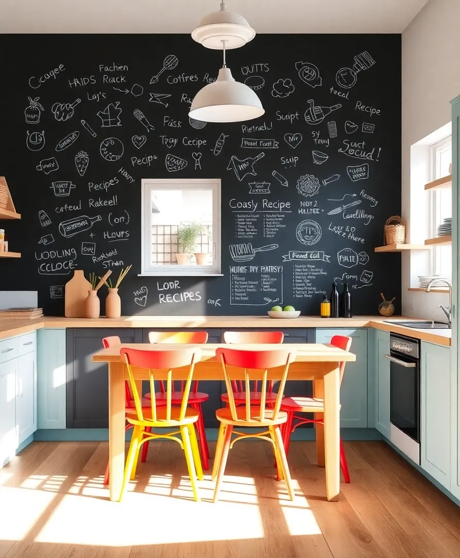 25 Bold Accent Wall Ideas That Will Make Your Home Pop (You Won't Believe #14!) - 11. Chalkboard Walls