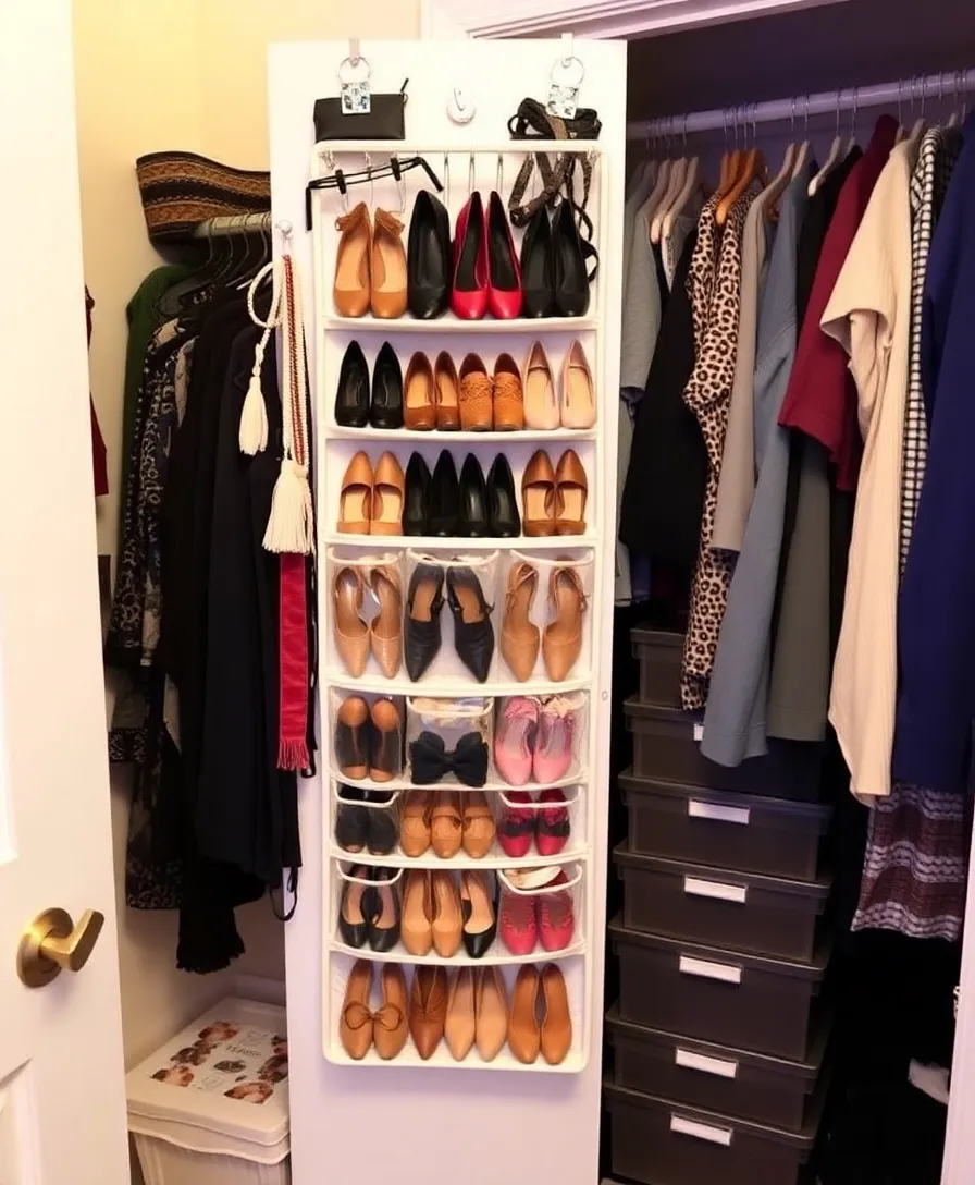 15 Ingenious Small Space Storage Hacks You Wish You Knew Sooner! - 13. Closet Door Organizer
