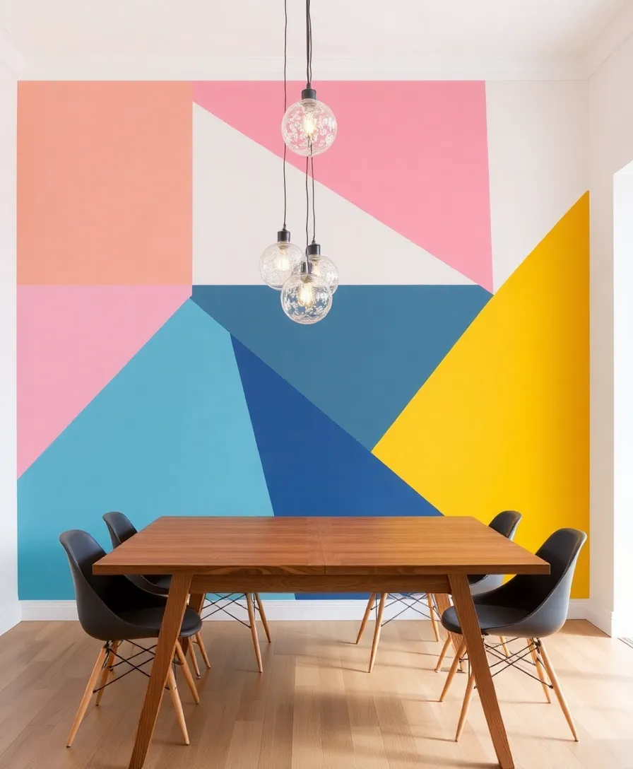 25 Bold Accent Wall Ideas That Will Make Your Home Pop (You Won't Believe #14!) - 1. Vibrant Geometric Patterns