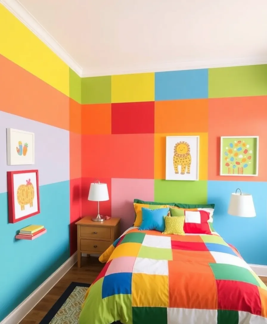 30 Colorful Kids' Room Designs That Will Instantly Brighten Your Day! (Don’t Miss #12!) - 21. Bright and Bold Color Blocks