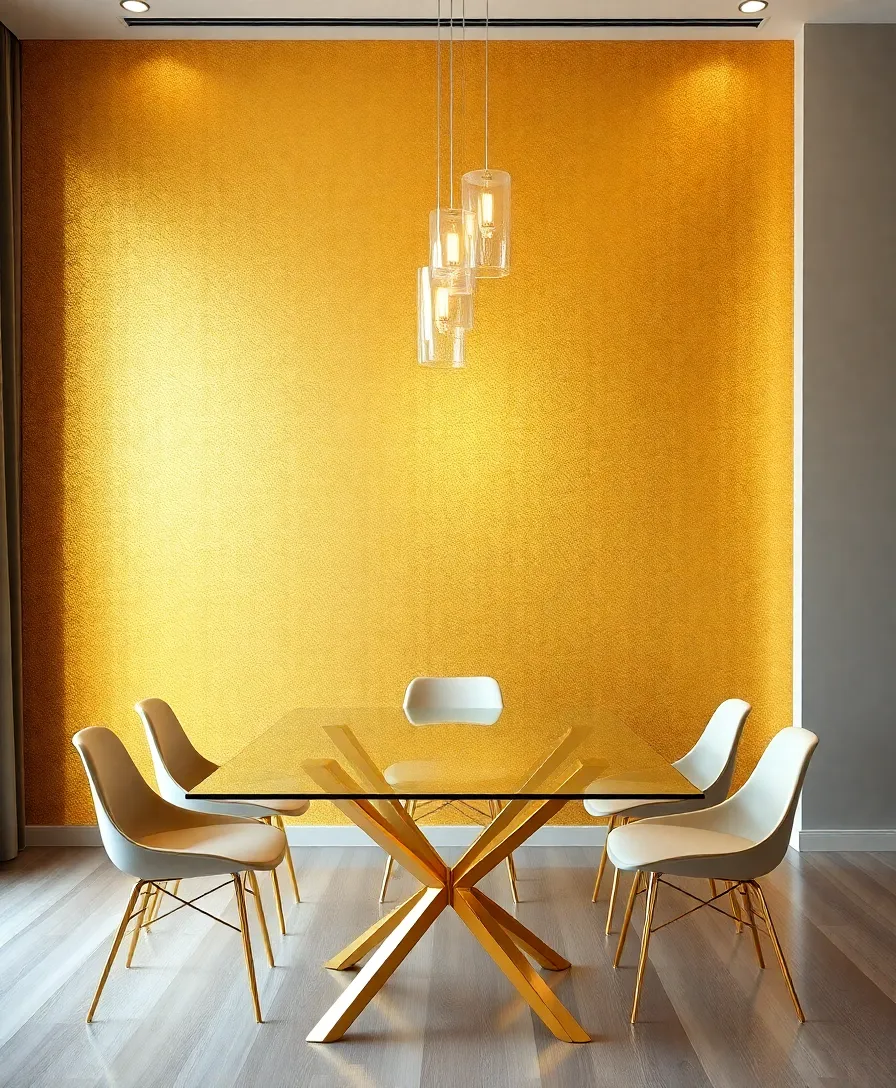 25 Bold Accent Wall Ideas That Will Make Your Home Pop (You Won't Believe #14!) - 7. Metallic Accents