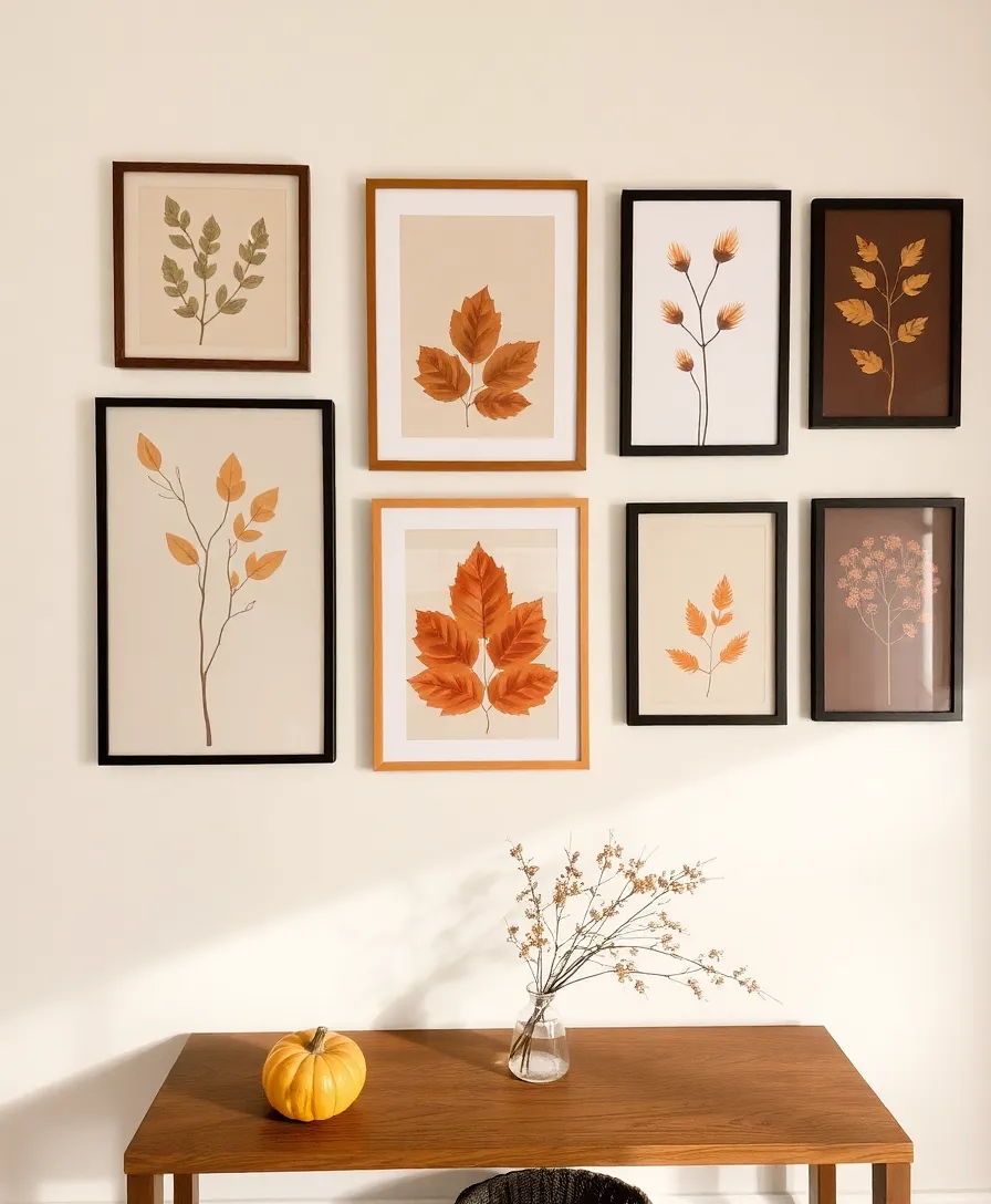 14 Stylish Fall Decor Ideas for a Cozy and Chic Home! - 7. Autumn-Inspired Wall Art
