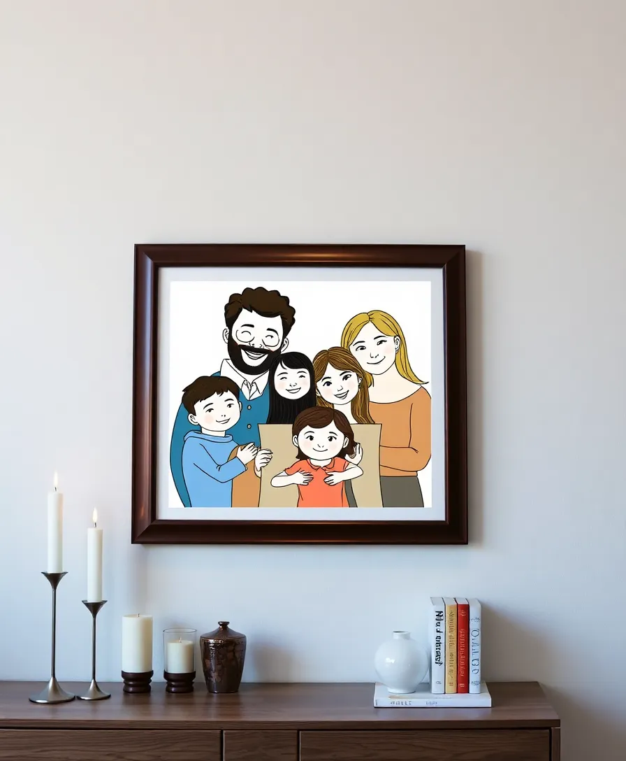 18 Unique DIY Wall Art Ideas That Add a Personal Touch to Every Room! - 2. Personalized Family Portraits