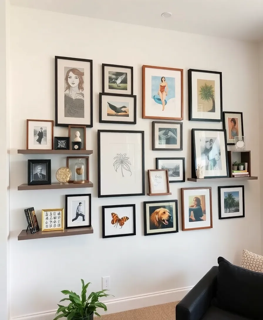 15 Ingenious Small Space Storage Hacks You Wish You Knew Sooner! - 14. Create a Gallery Wall with Storage