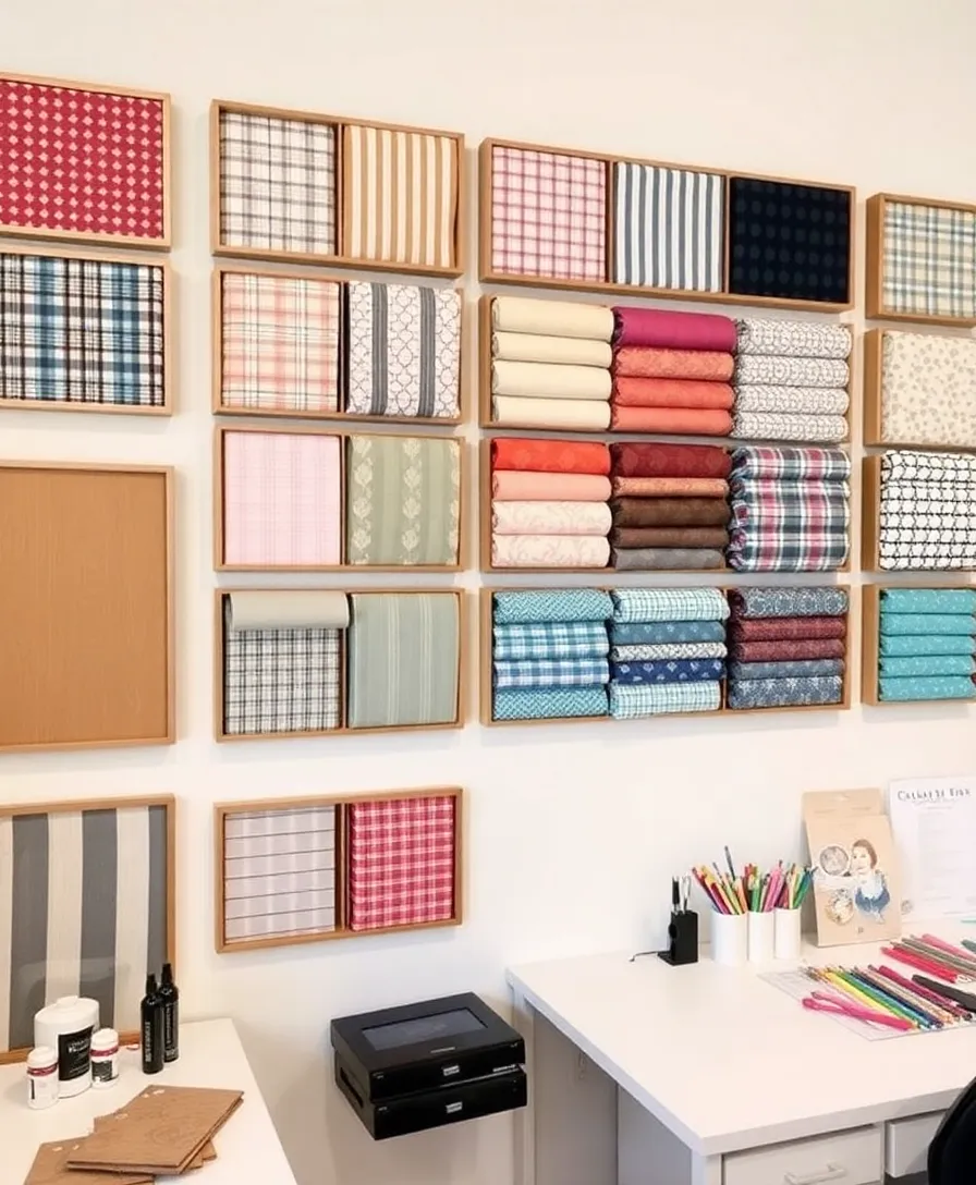 18 Unique DIY Wall Art Ideas That Add a Personal Touch to Every Room! - 4. Framed Fabric Swatches