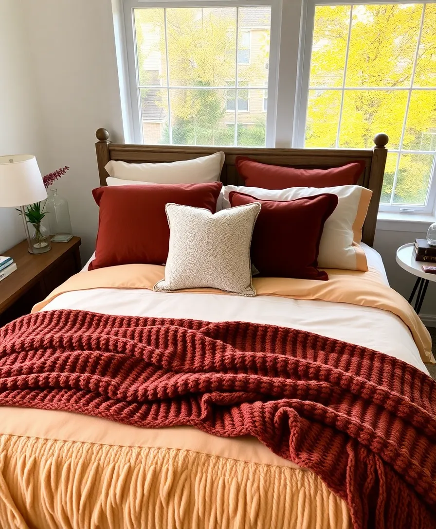 14 Stylish Fall Decor Ideas for a Cozy and Chic Home! - 9. Cozy Bedding