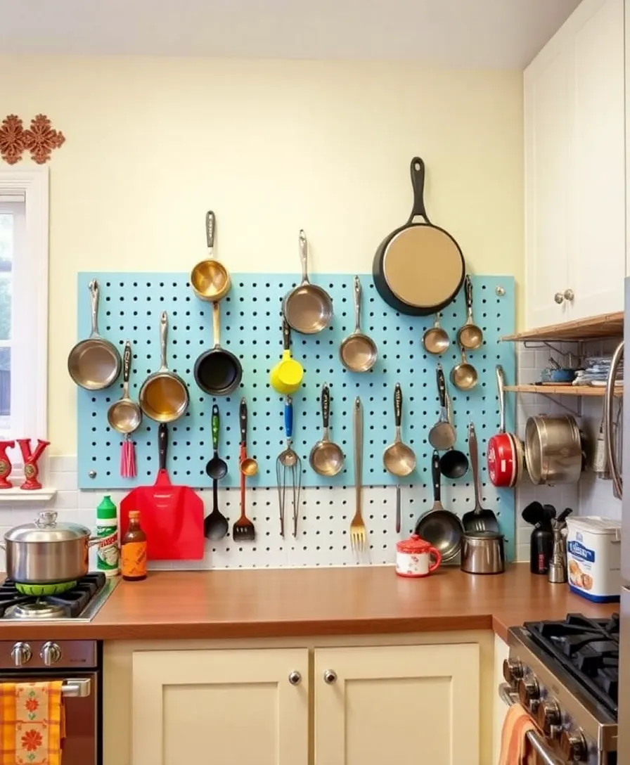 15 Ingenious Small Space Storage Hacks You Wish You Knew Sooner! - 4. Pegboard Perfection