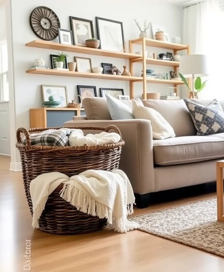 15 Ingenious Small Space Storage Hacks You Wish You Knew Sooner! - 7. Stylish Baskets and Bins