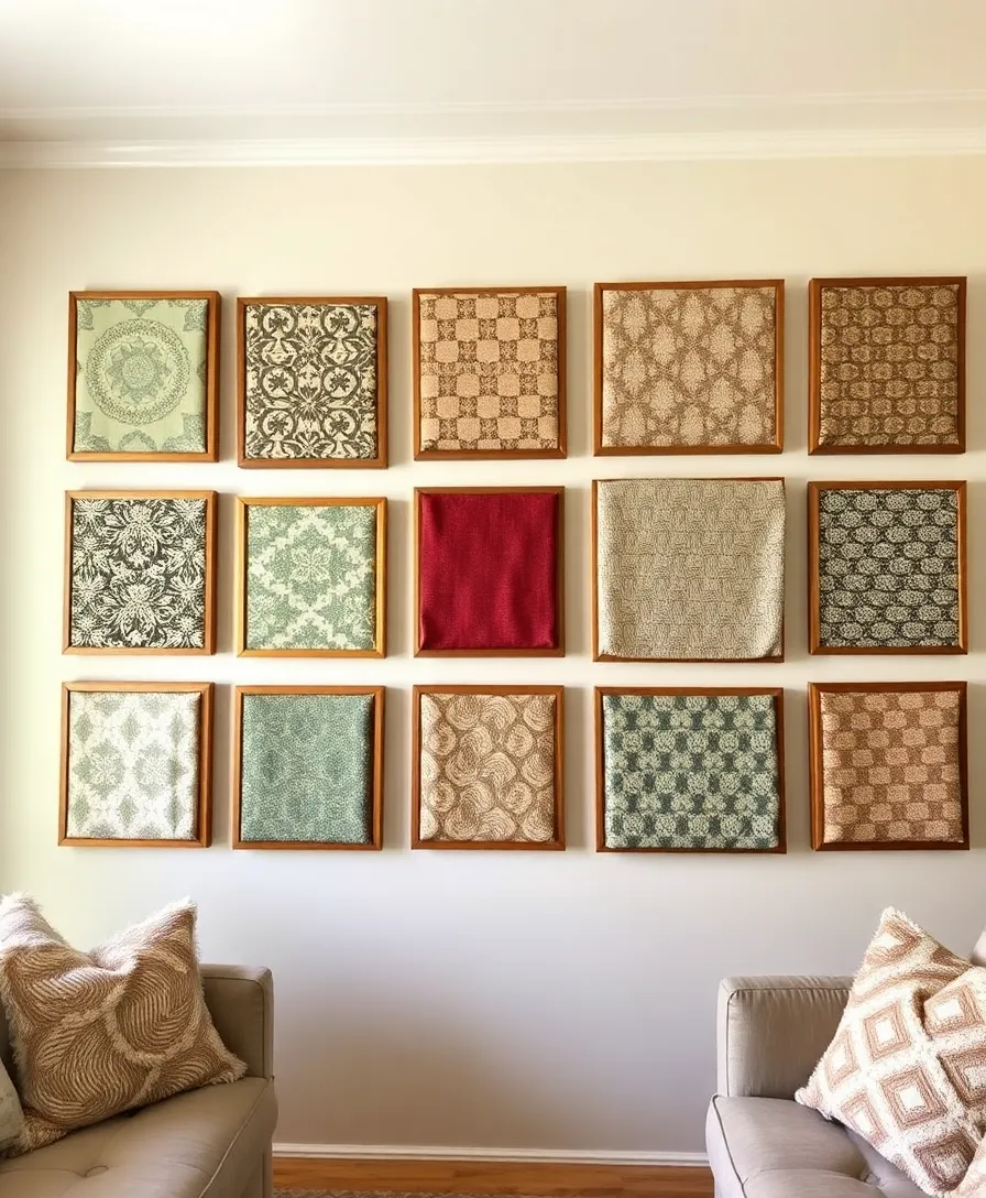 18 Unique DIY Wall Art Ideas That Add a Personal Touch to Every Room! - 16. Fabric Wall Art Panels