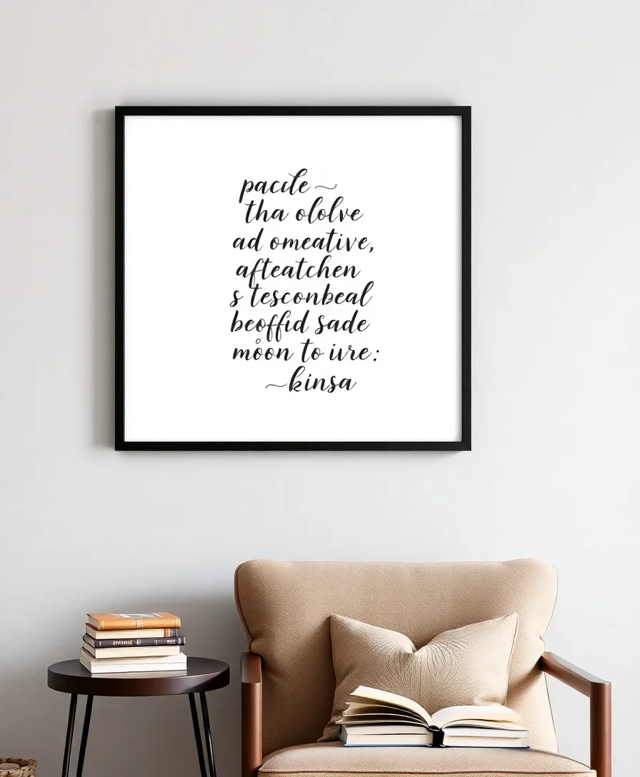 18 Unique DIY Wall Art Ideas That Add a Personal Touch to Every Room! - 5. Inspirational Quote Art