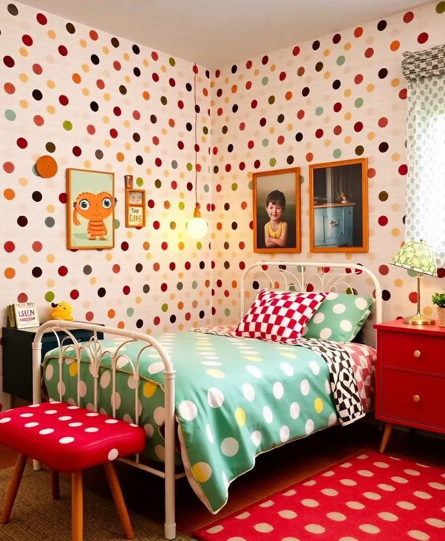 30 Colorful Kids' Room Designs That Will Instantly Brighten Your Day! (Don’t Miss #12!) - 16. Fun and Funky Retro Vibes