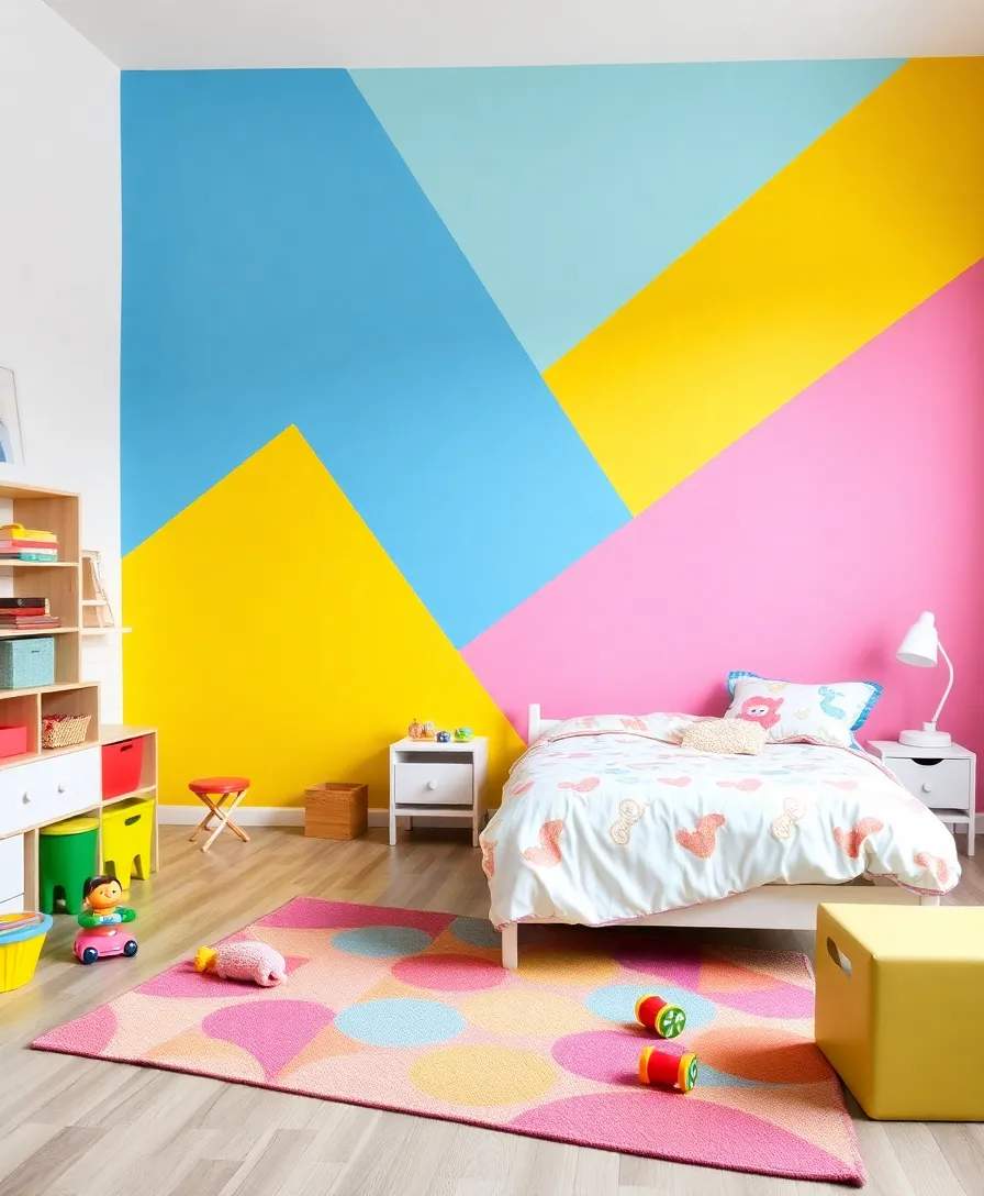 25 Bold Accent Wall Ideas That Will Make Your Home Pop (You Won't Believe #14!) - 5. Color-Blocked Walls